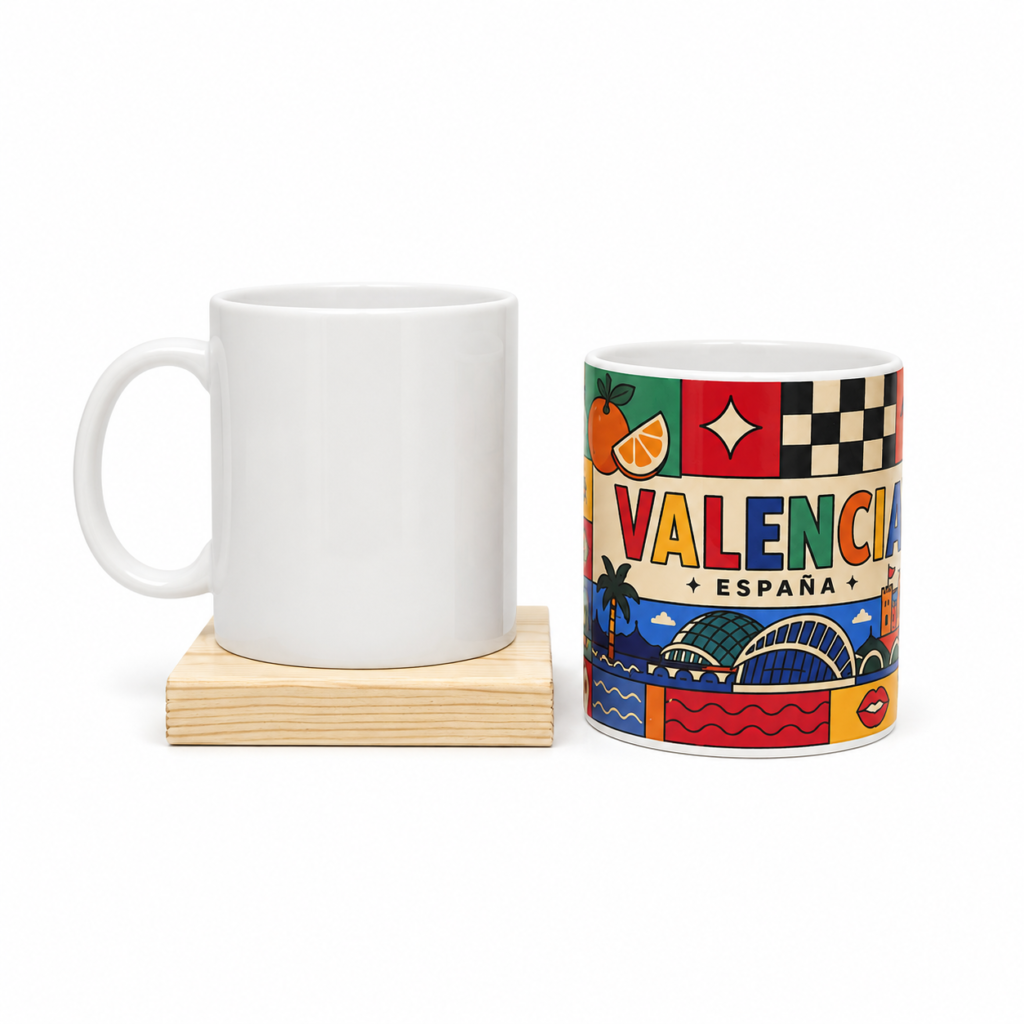 White ceramic mug